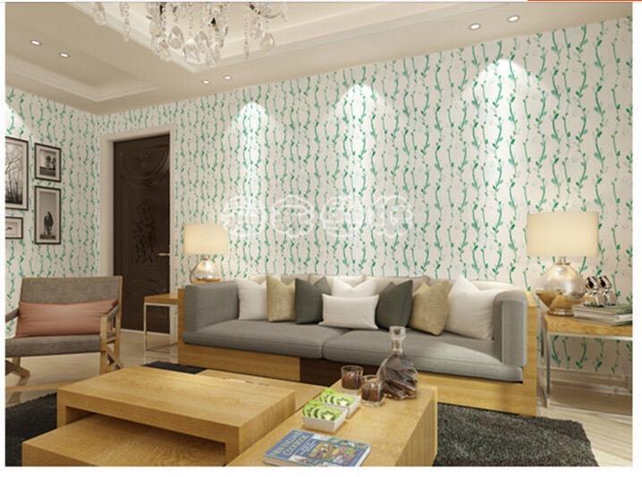 [HCM]Cuộn 5M decal giấy dán tường (có sẵn keo) - dây cỏ xanh