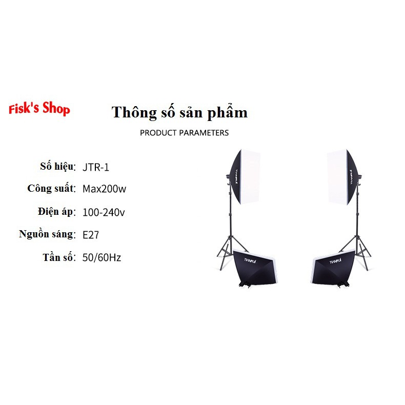 Bộ đèn 4 chảo chụp ảnh trong nhà TIANRUI