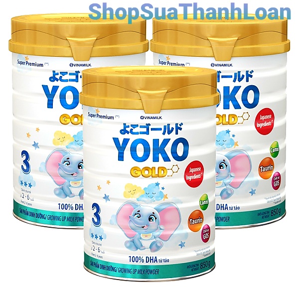 (Points Available) Combo 3 Cans of Yokogold Powdered Milk 3 850g.