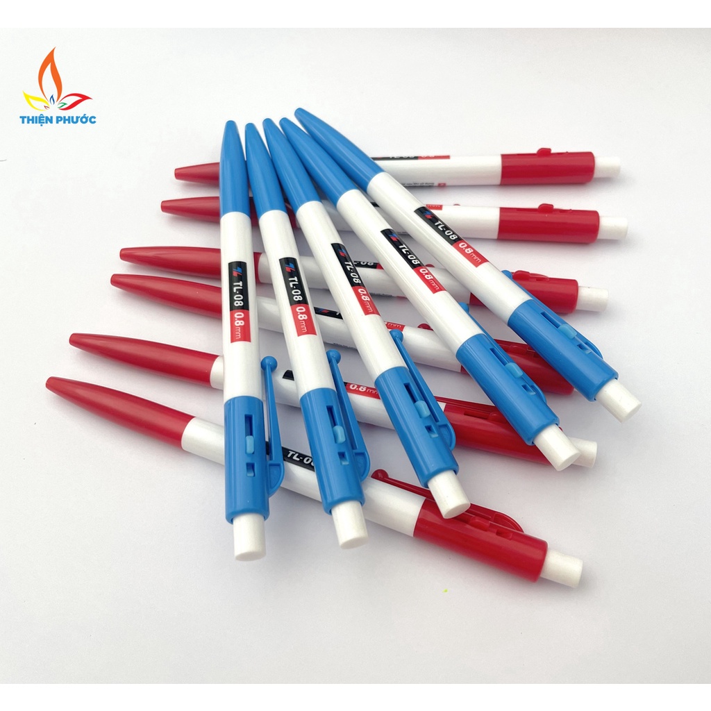 Bút bi xanh Thiên Long TL08 [Hộp 20 cây] THIỆN PHƯỚC