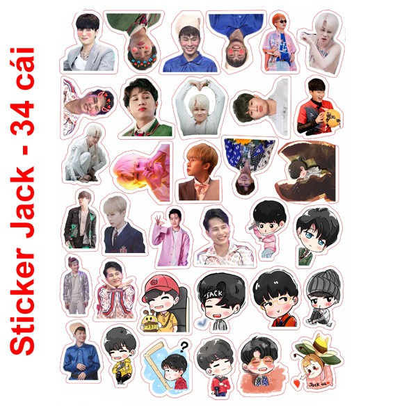 Sticker/ Hình dán Jack- Phương Tuấn J97 ( Mẫu Mới)