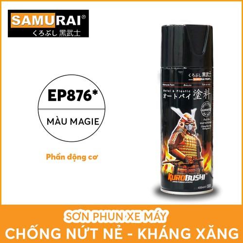 Combo sơn Samurai cho lốc máy màu xám vàng - magie EP876