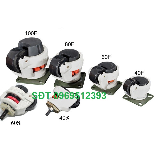 Gd-f series flange footmaster wheel: gd-40f, gd-60f, gd-80f, gd-100f