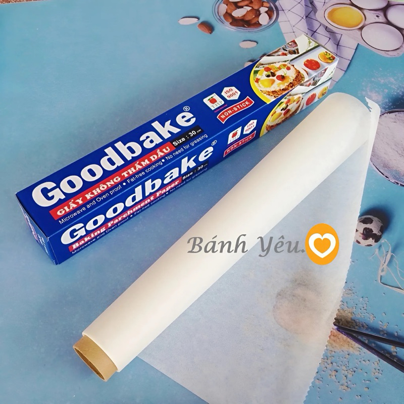 GIẤY NẾN, GIẤY NƯỚNG BÁNH Tuyền Hưng Phú cuộn 5m x 30cm. Giấy được tráng bằng một lớp silicon chống Dính sử dụng với lò nướng và lò vi sóng