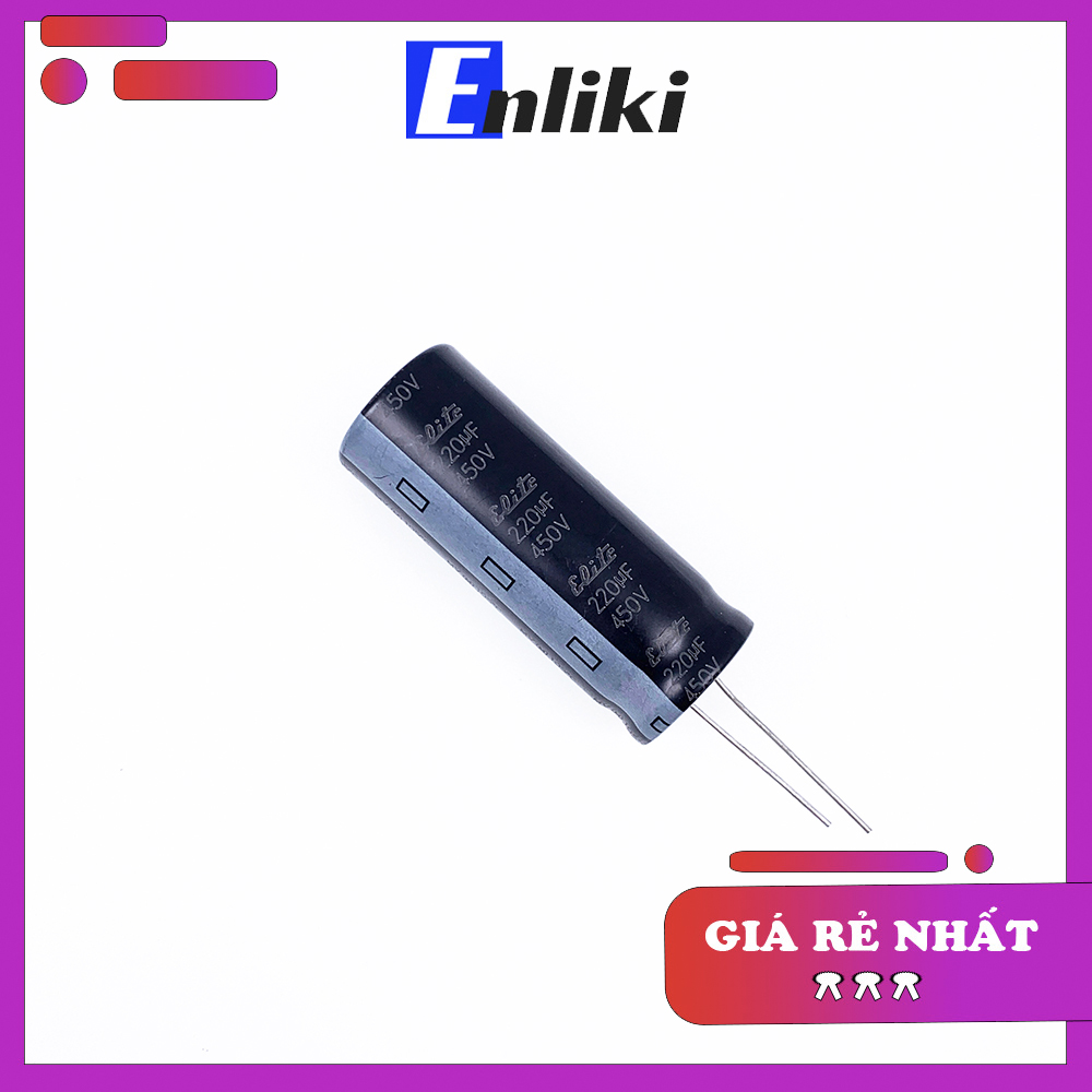 Tụ Hóa 220uF 450V  ELITE  20x50mm
