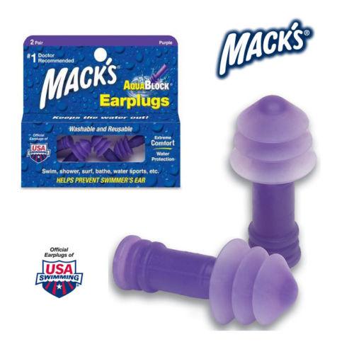 Hộp 2 đôi nút bịt tai chống nước Mack's Aqua Block Nhập khẩu Mỹ