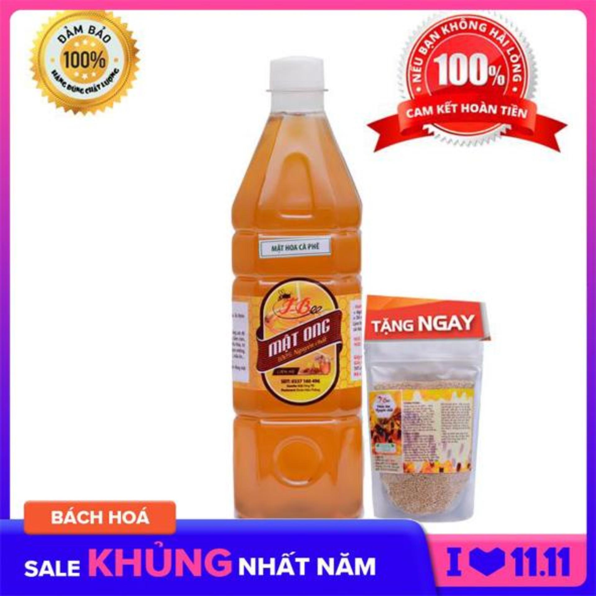1L Mật ong T-bee Tặng kèm 300g Phấn hoa