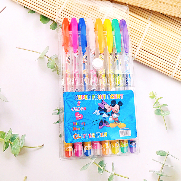 Hộp 8 cây viết nhũ kim tuyến 8 màu