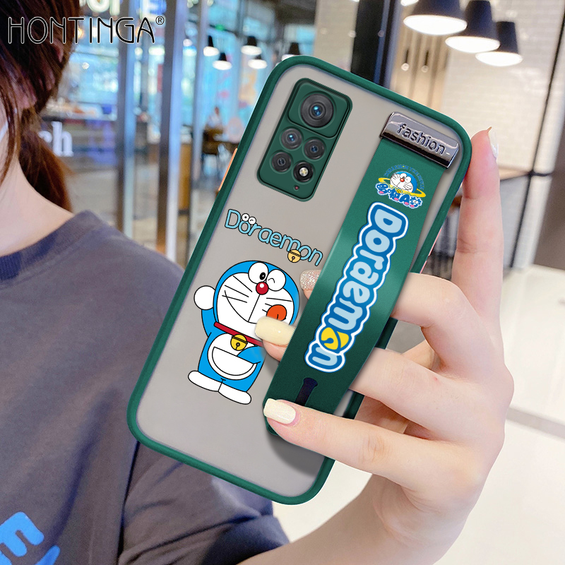 Hontinga Casing Case For Xiaomi Redmi Note 11 Pro 5G 4G Case Shockproof Cartoon Doraemon Phone Case Soft Edge Full Lens Protection Camera Protector Back Cover Casing Hard Case For Boys For Grils