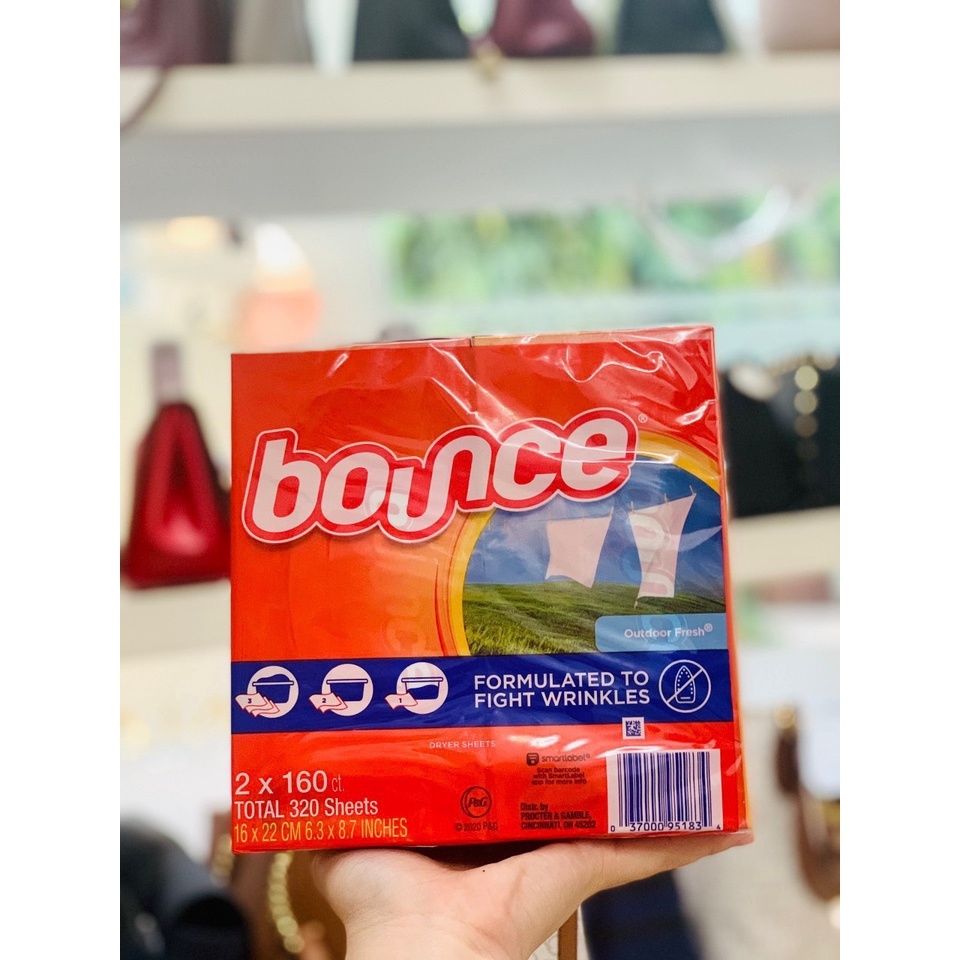 ∏™卍  Giấy thơm quần áo Bounce Mỹ 160 tờ