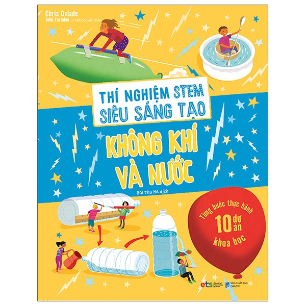 Fahasa - thí nghiệm stem siêu sáng tạo: không khí và nước
