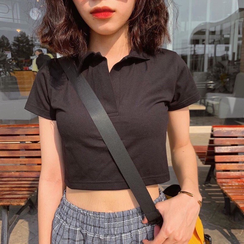 ÁO CROPTOP POLO NỮ