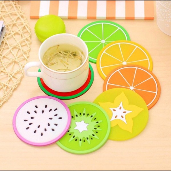 [HCM]Đế lót ly hình trái cây - 20 miếng