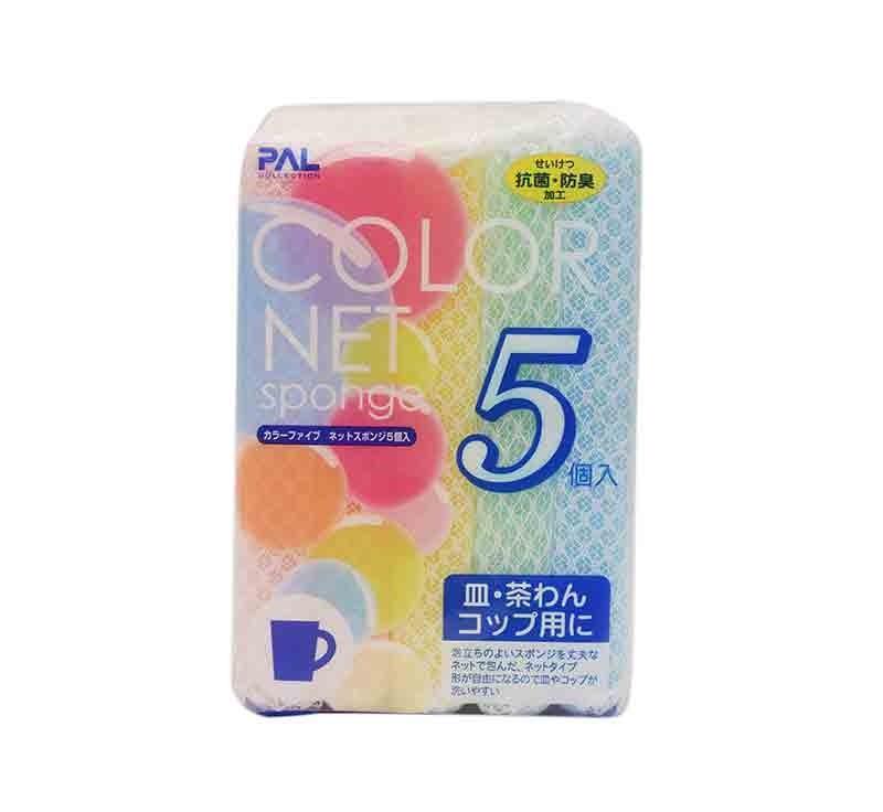 Set 5 miếng xốp rửa bát bọc lưới nội địa Nhật Bản