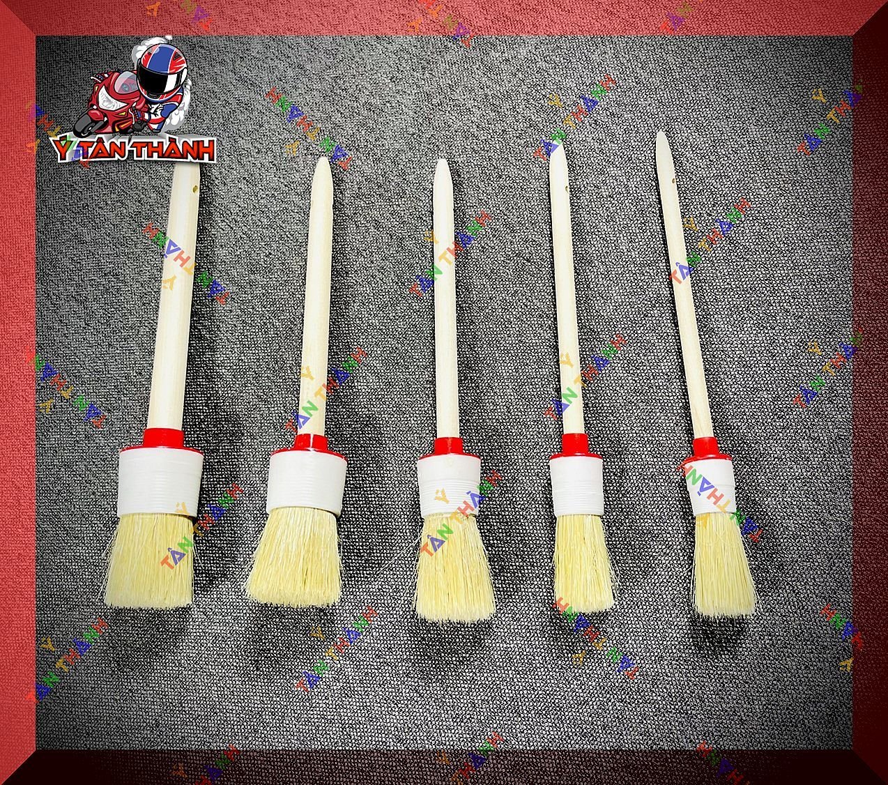 Bộ 5 Cọ Lông heo Rửa xe máy đa năng MS20