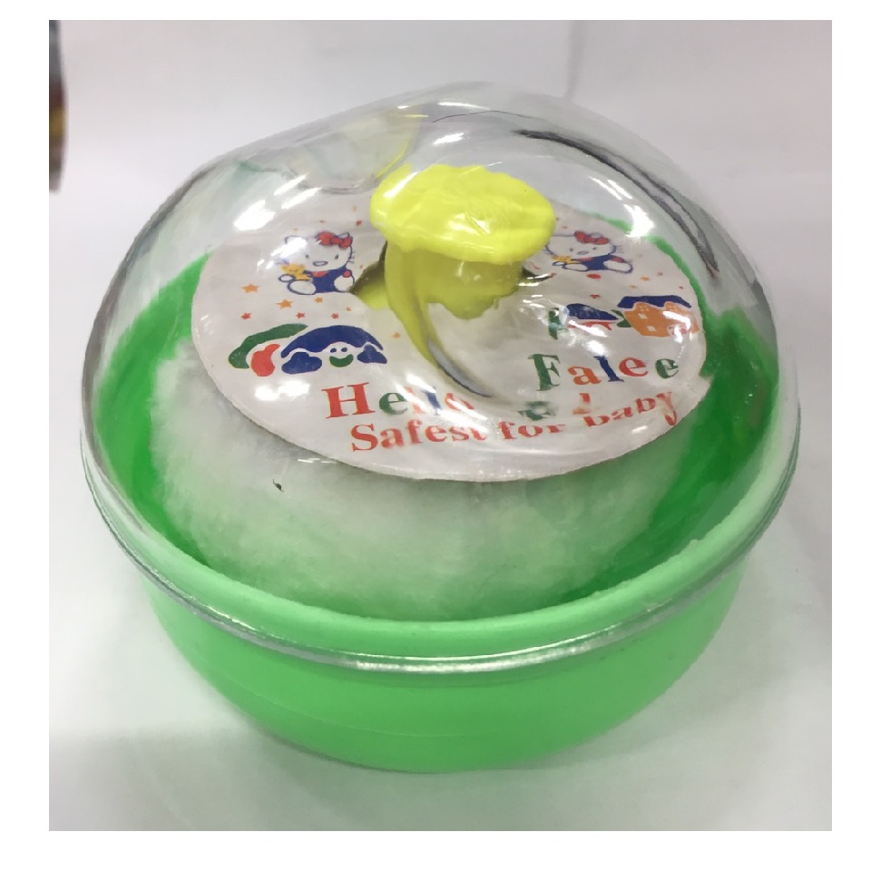 01 Hộp ĐỰNG PHẤN RÔM cho bé bông chậm phấn có nắp đậy vệ sinh thiết kế gọn dễ cầm nắm thoa lên da bé