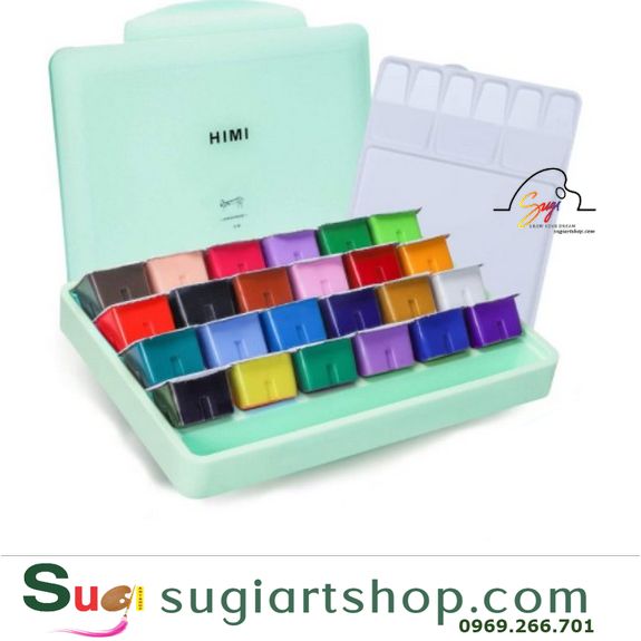 Màu HiMi Gouache dạng thạch bộ 18/24 màu - Sugi art shop