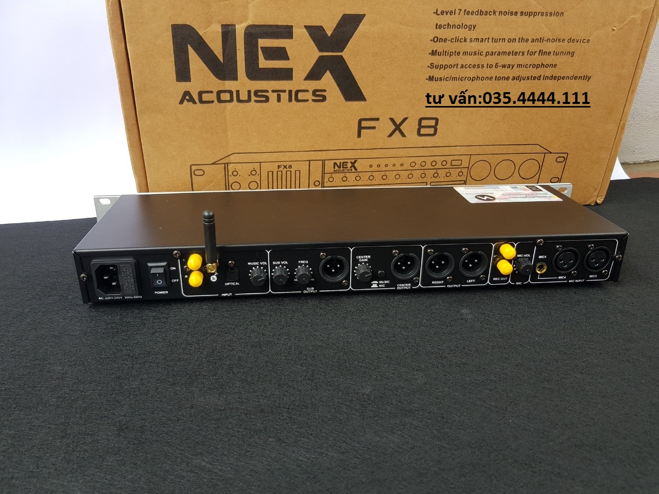 vang cơ nex fx8 chống hú (màu đen)