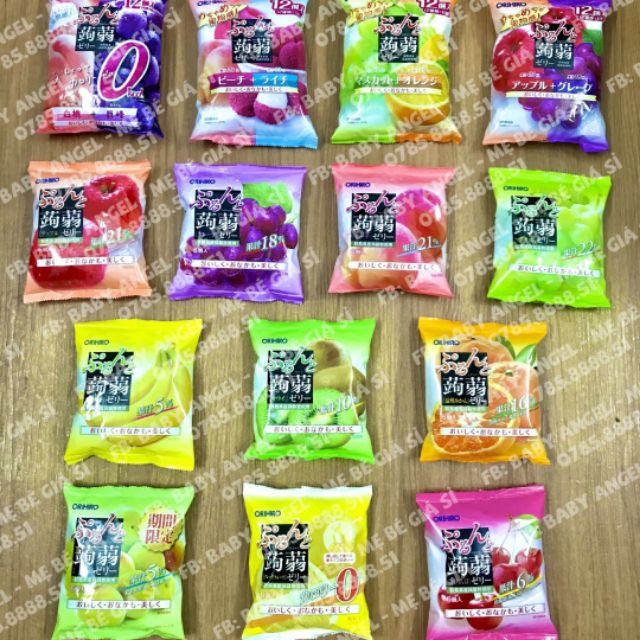 Thạch trái cây Orihiro mix đủ vị cho bé