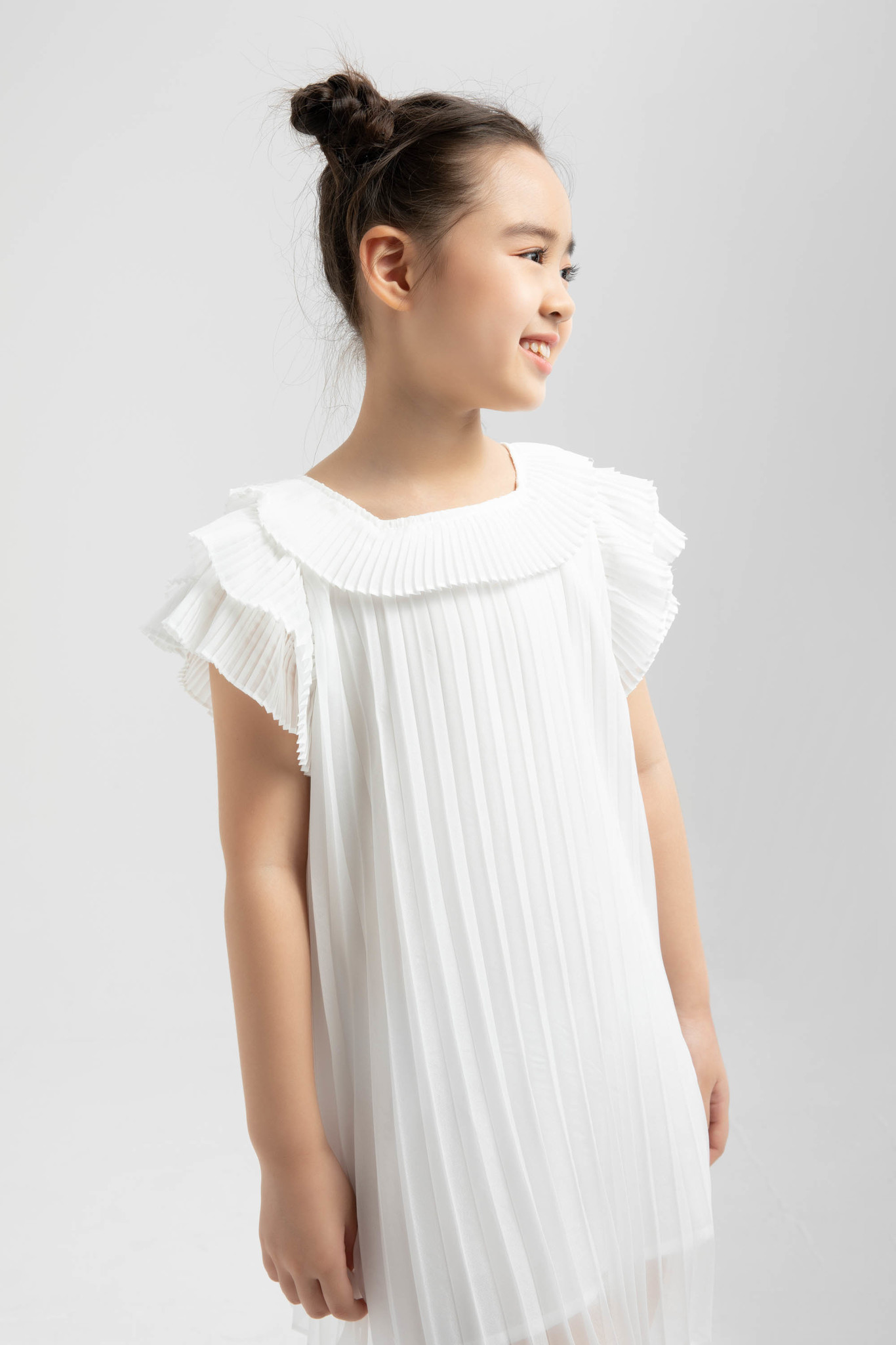Đầm bé gái thiết kế xếp ly IVY moda MS 48G1246