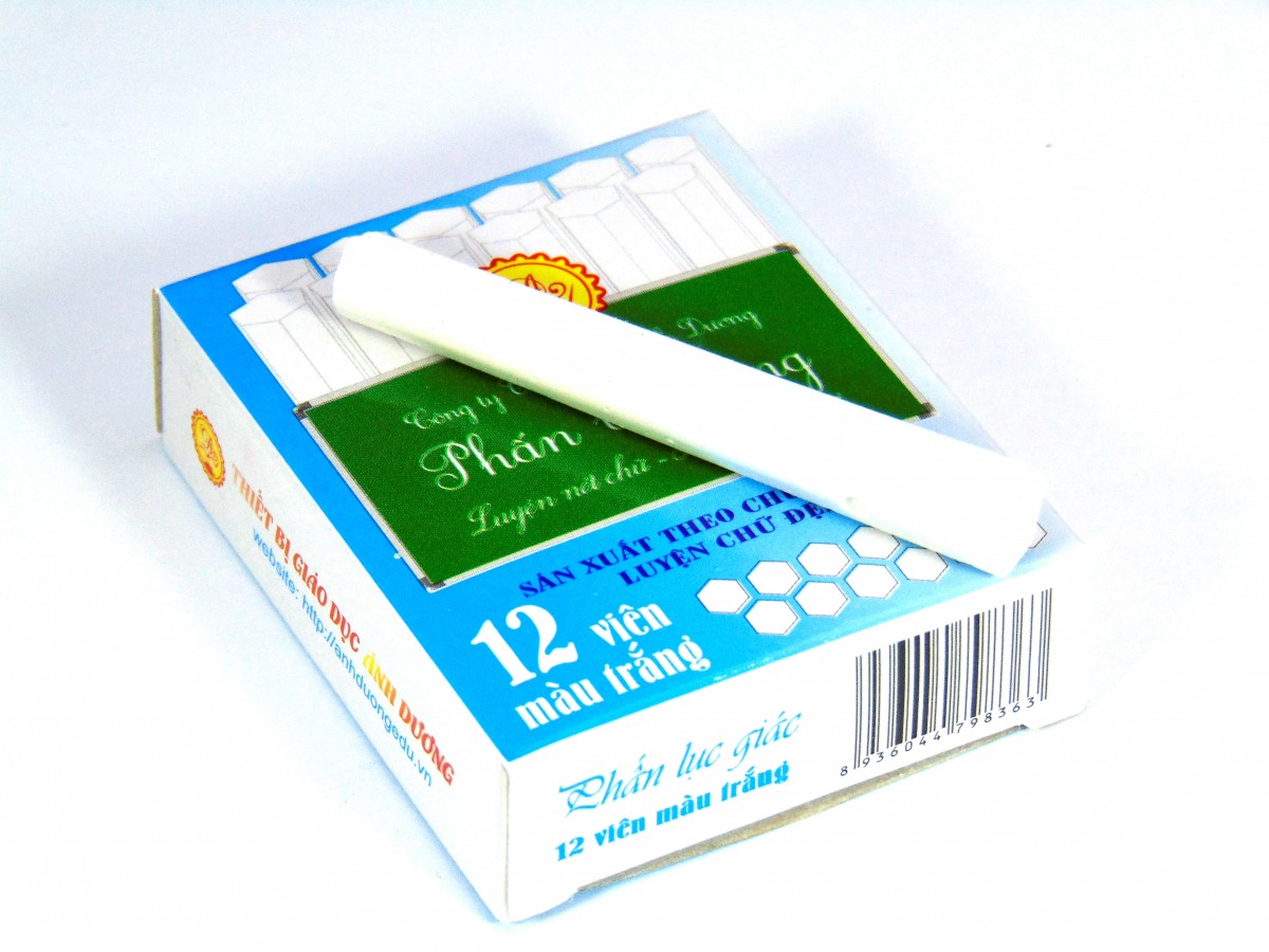 Phấn lục giác thanh đậm trắng