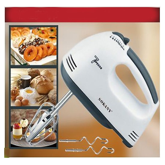 Máy Đánh Trứng SOKANY 133 Cầm Tay 7 Tốc Độ 180w Tiện Dụng Cao Cấp