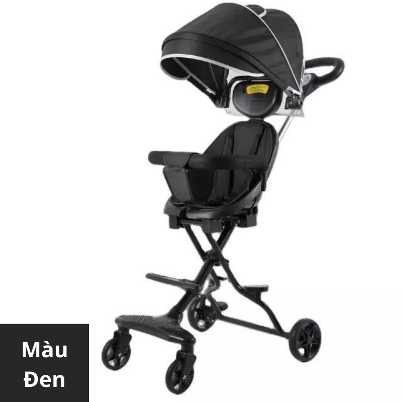 Xe đẩy 3 bánh mái vòm mới có đệm lót cho bé