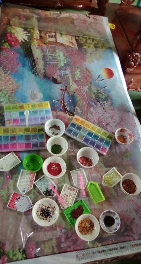 Tranh đính đá mẫu mới Cha Mẹ-KT: 99x50