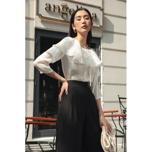 DOTTIE PREMIUM - Áo Ruffled Top T0118