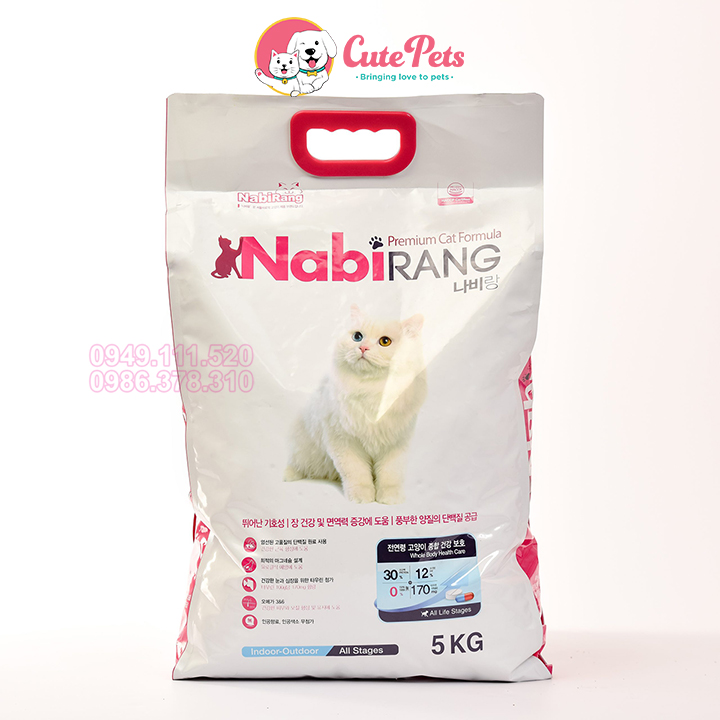 Hạt cho mèo Nabirang thức ăn Hàn Quốc cho mèo mọi lứa tuổi - Cutepets