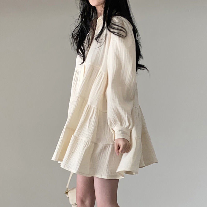 VÁY BABYDOLL TAY DÀI DẬP LY SIÊU CHẢNH