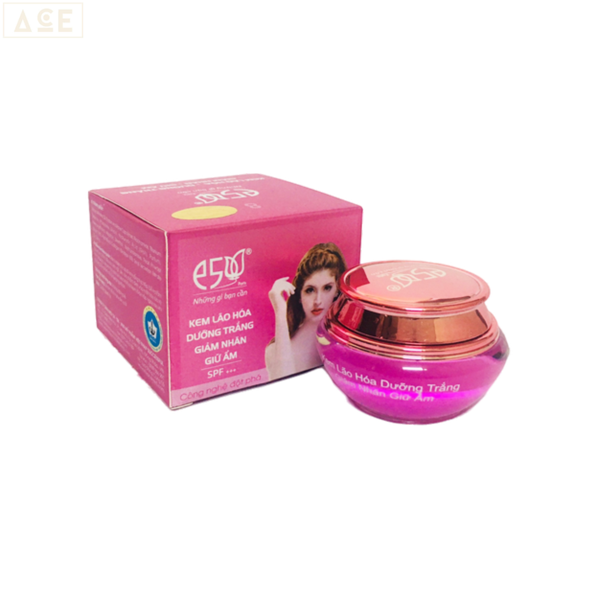 Kem E5  (18g) Kem Lão hóa, Chống nhăn, Dưỡng trắng ( MUA 3HỘP KEM TẶNG 1 HỘP BODY KIM NGÂN 120G)