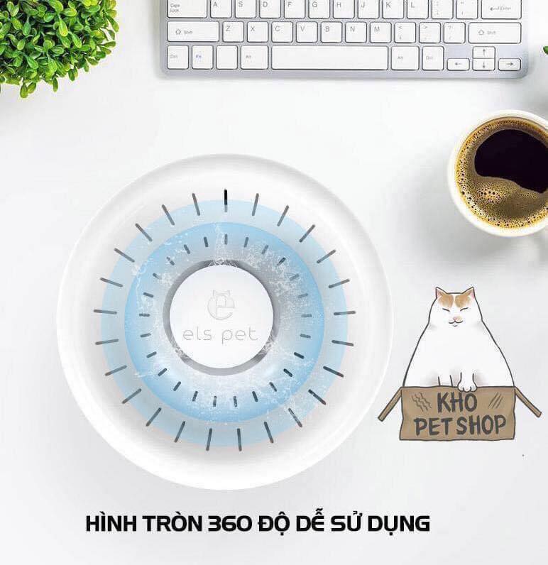 Máy nước tự động ELS tròn cho thú cưng