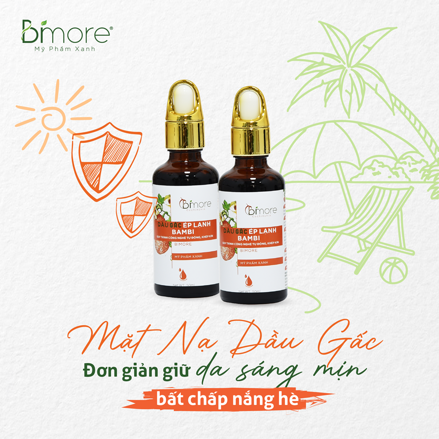 Dầu gấc ép lạnh đắp mặt giảm thâm, sáng da Chai 50ml