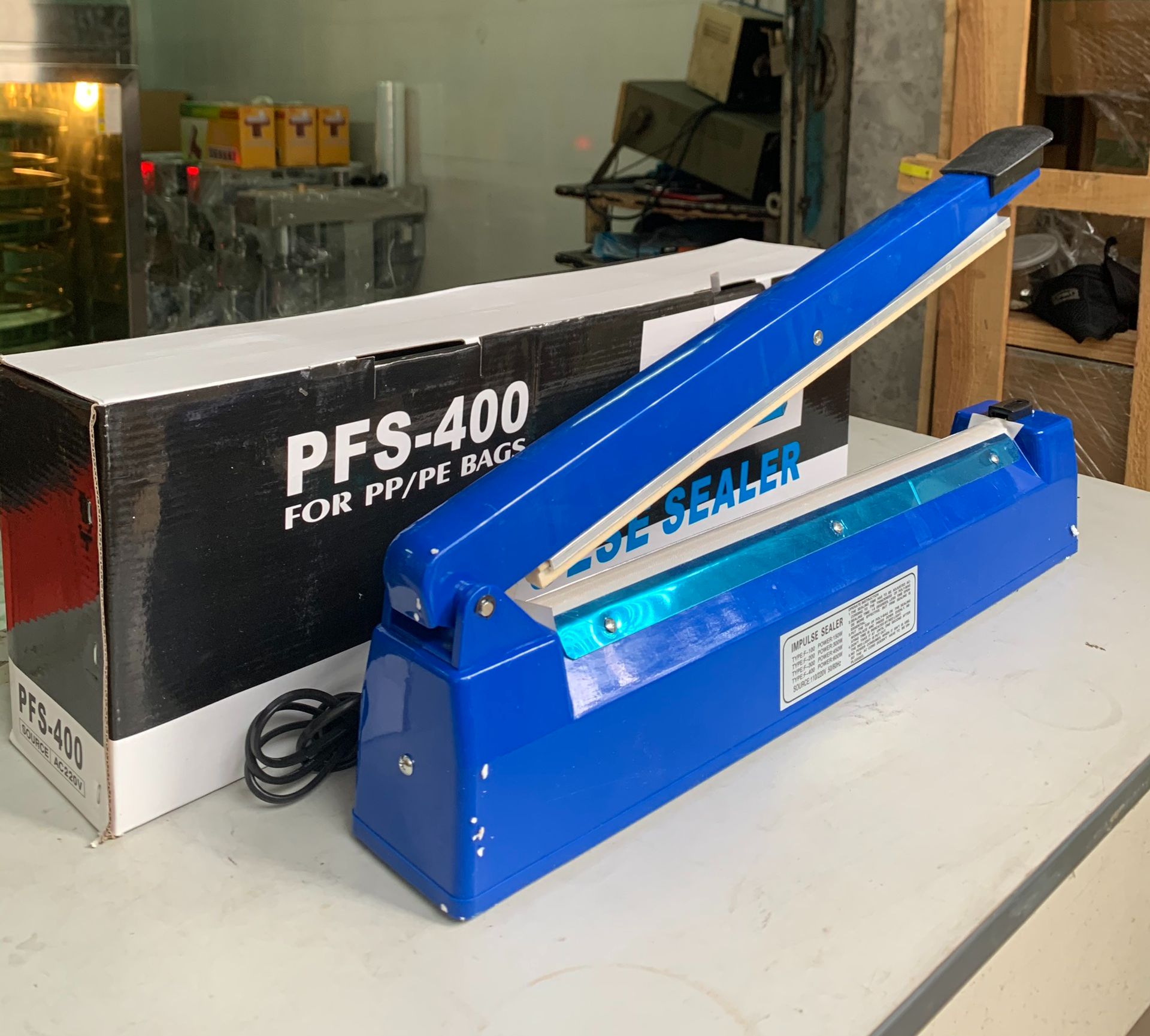 [HCM] Máy hàn miệng túi dập tay PFS 400