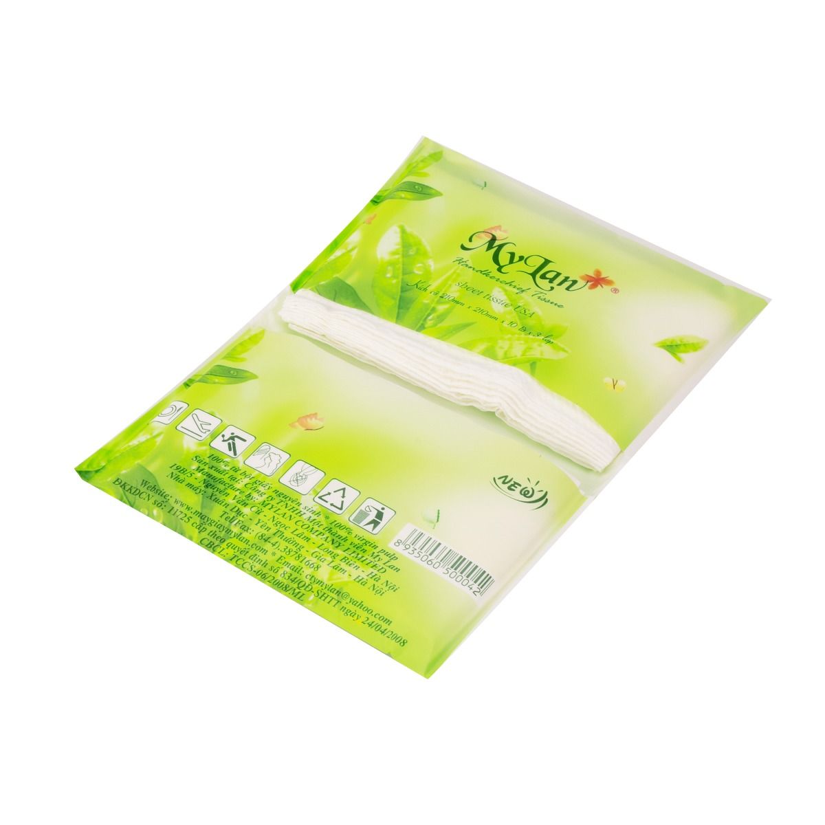 Dây 10 gói khăn giấy bỏ túi My Lan