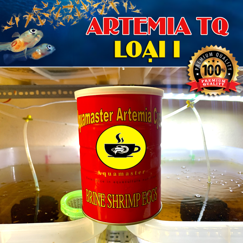 Artemia Trung Quốc Lon Đỏ - Loại 1 - Thức ăn cho cá mới nở betta guppy