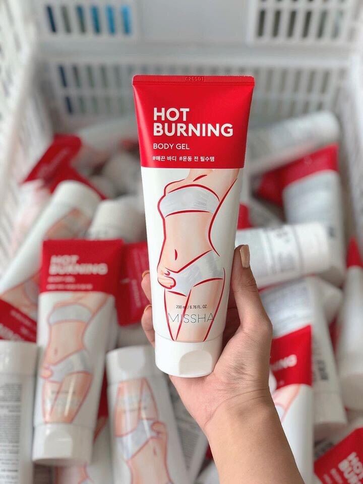 Kem tan mỡ bụng missha hot burning, gel tan mỡ hàn quốc, an toàn, hiệu quả, mờ thâm rạn