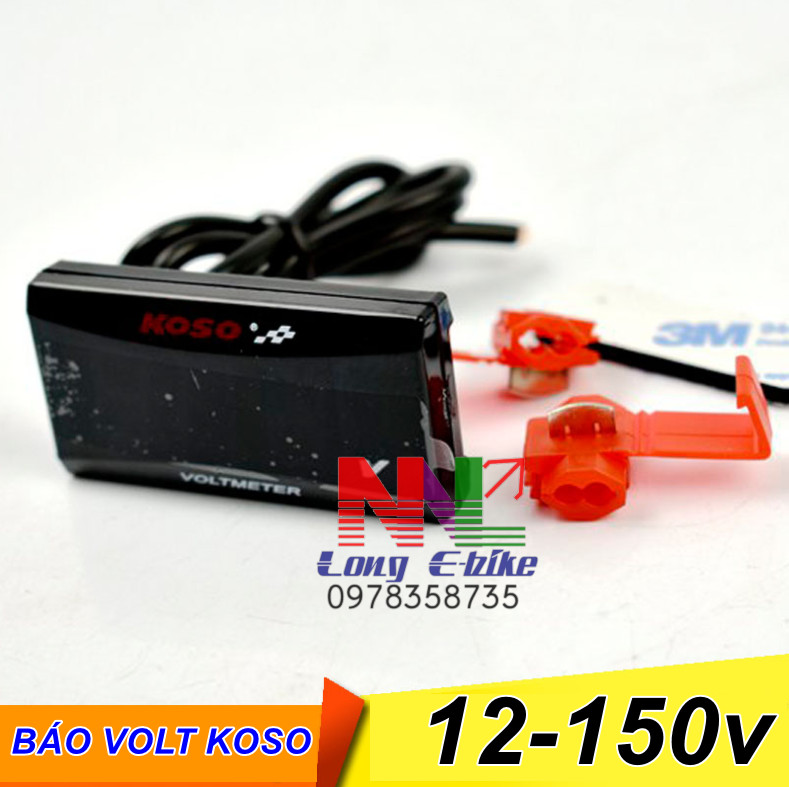 đồng hồ báo volt koso 12-150v