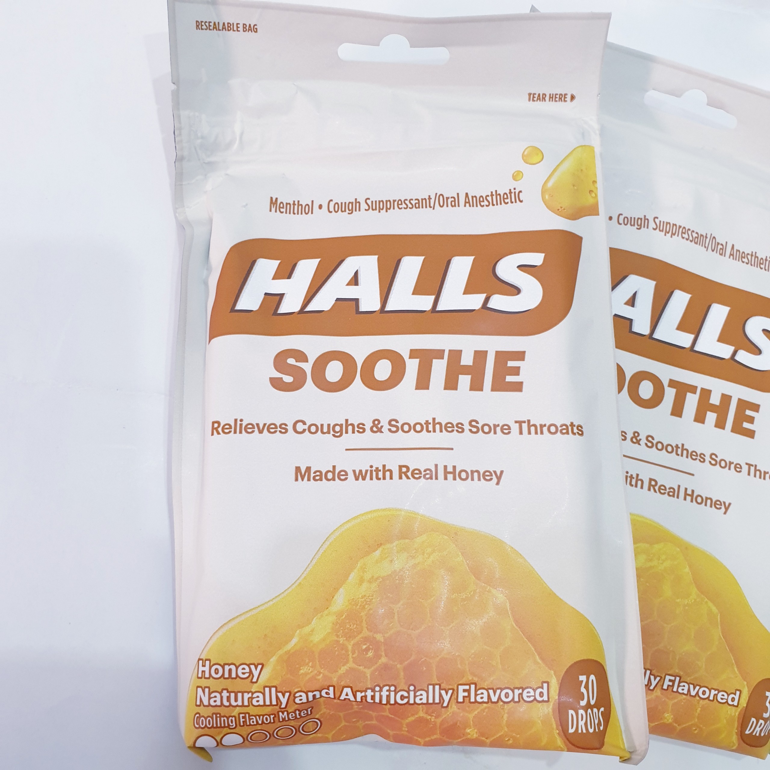 Kẹo Halls mật ong vanilla- 30 viên
