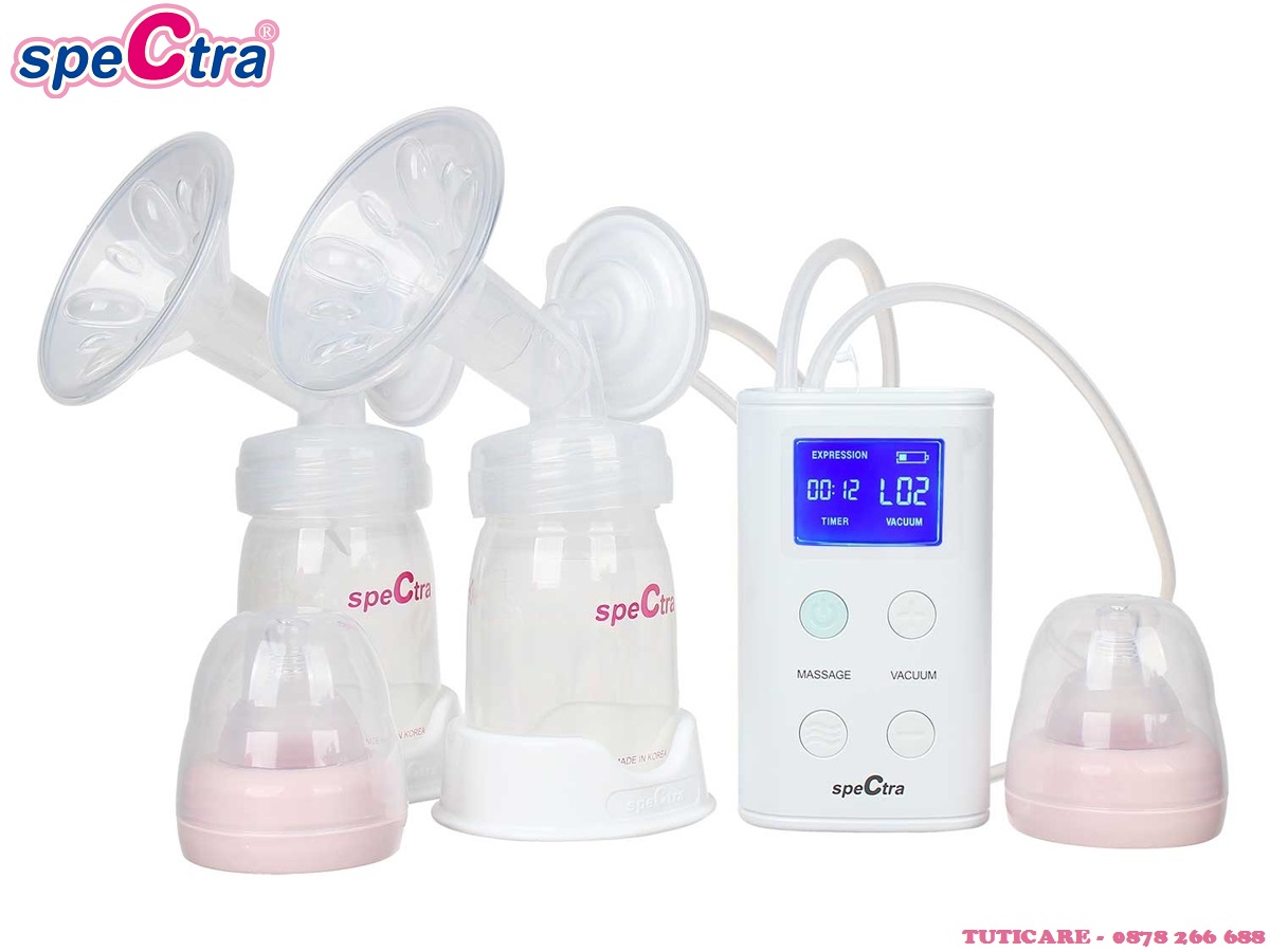 [Mới 100%] Máy hút sữa chính hãng Spectra 9S hút đôi (dùng điện và pin AA)