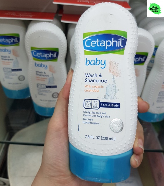 [5/2022] Sữa tắm gội Cetaphil cho bé 0m+ 230ml