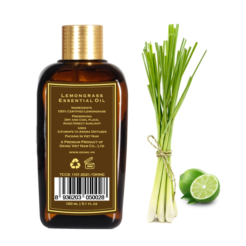 Tinh dầu sả chanh Oking 100ml (Lemongrass)