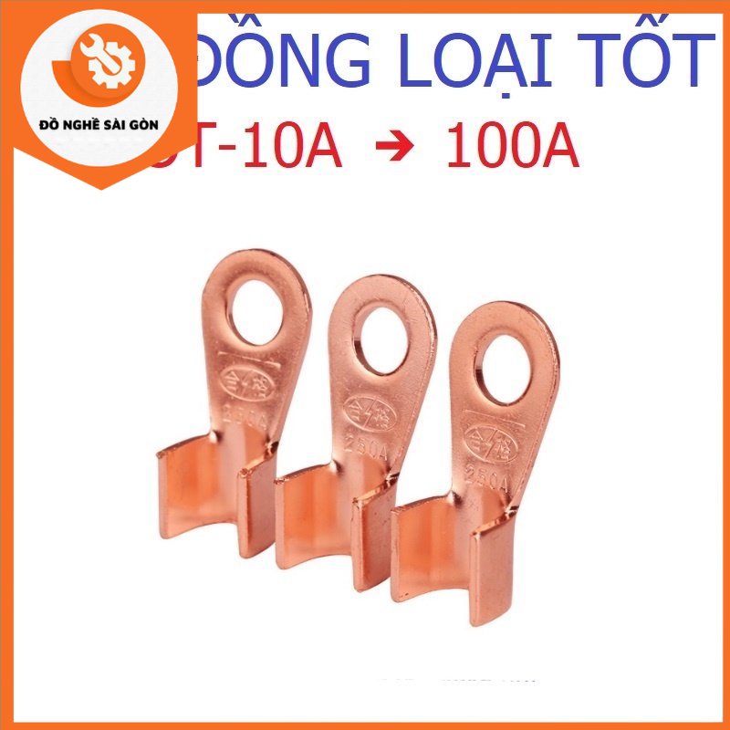 Đầu cos đồng nguyên chất ot-10a, 20a, 30a, 40a, 50a, 100a đủ loại