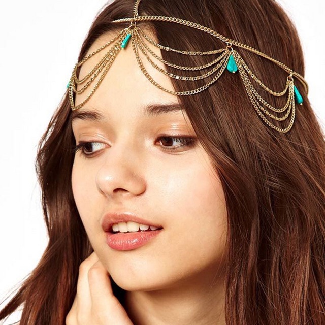 [HCM][Mã FAGREEN55 giảm 10% đơn 99K] Bờm tóc bohemian - Vòng đội đầu boho - head chain boho style