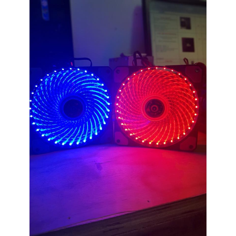 FAN CASE 30 bóng 12CM LED XANH DƯƠNG. MÀU ĐỎ