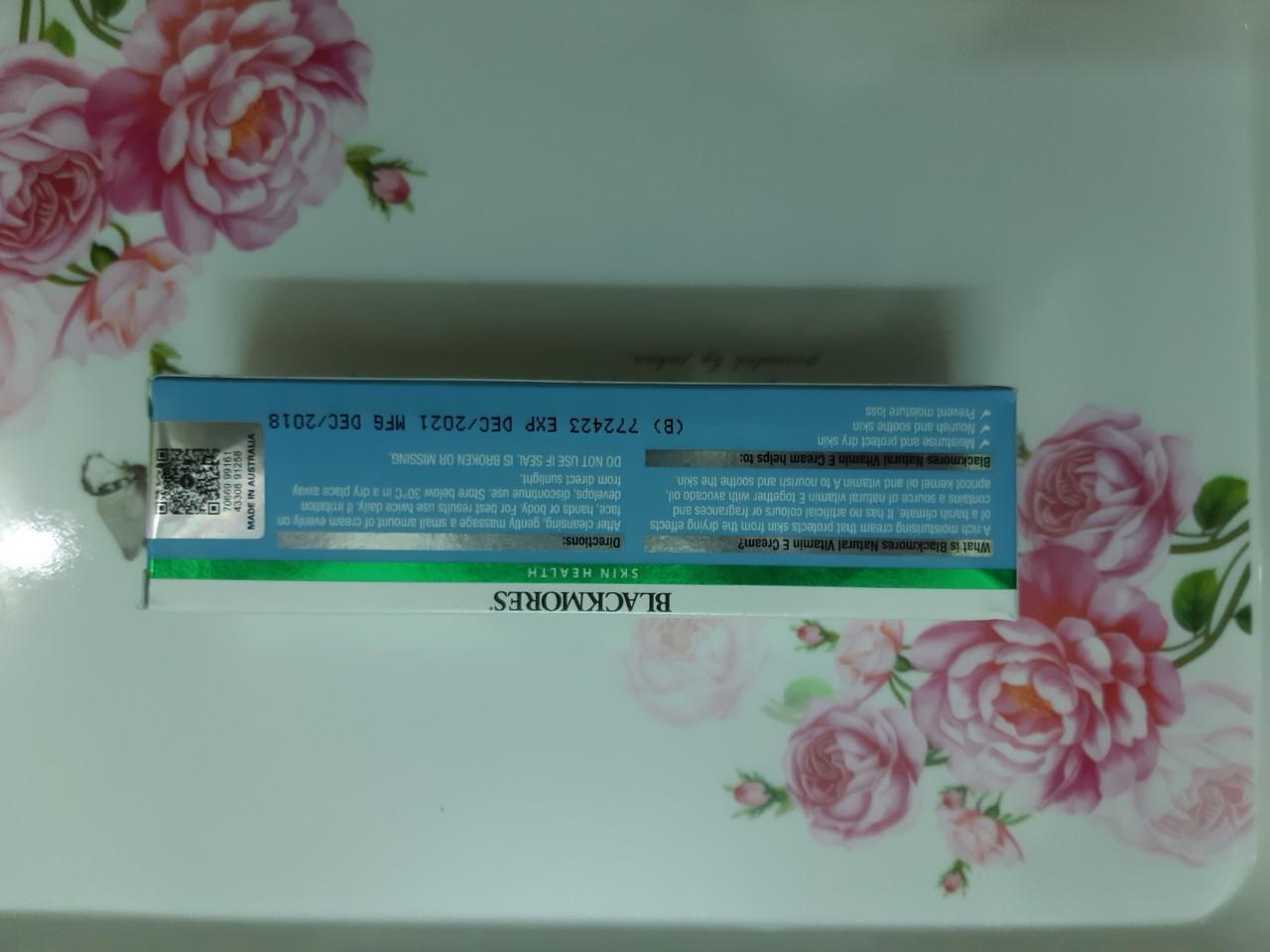 Kem Dưỡng Da Vitamin E Blackmores 50g của bill ÚC