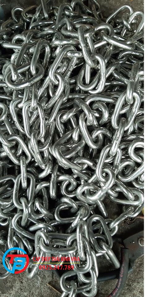 Dây xích sắt mạ kẽm Ø [ 5mm ] cáp thép giá sỉ