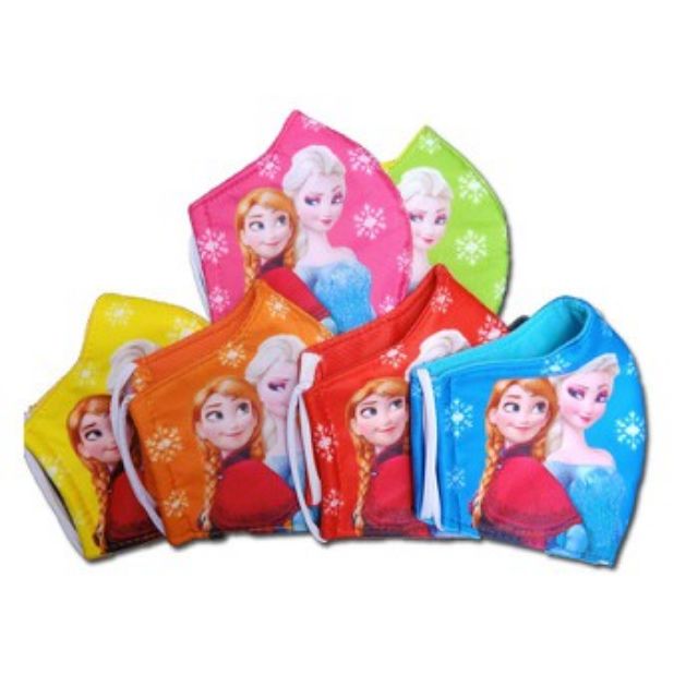 Khẩu Trang Vải Em Bé Hình Elsa/Siêu nhân