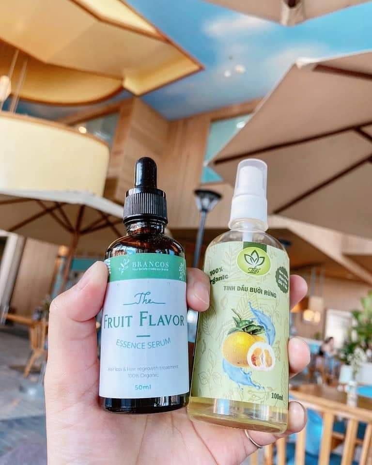 COMBO SERUM DƯỠNG TÓC BRANCOS + TINH DẦU BƯỞI